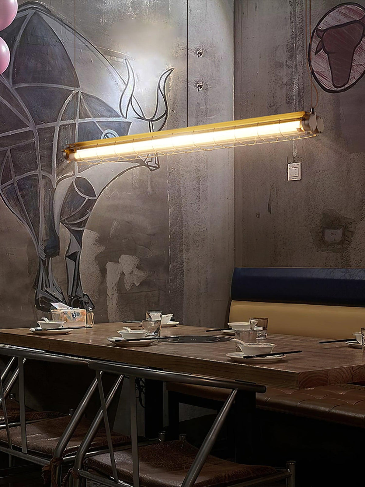 Alaric Industriële lineaire hanglamp