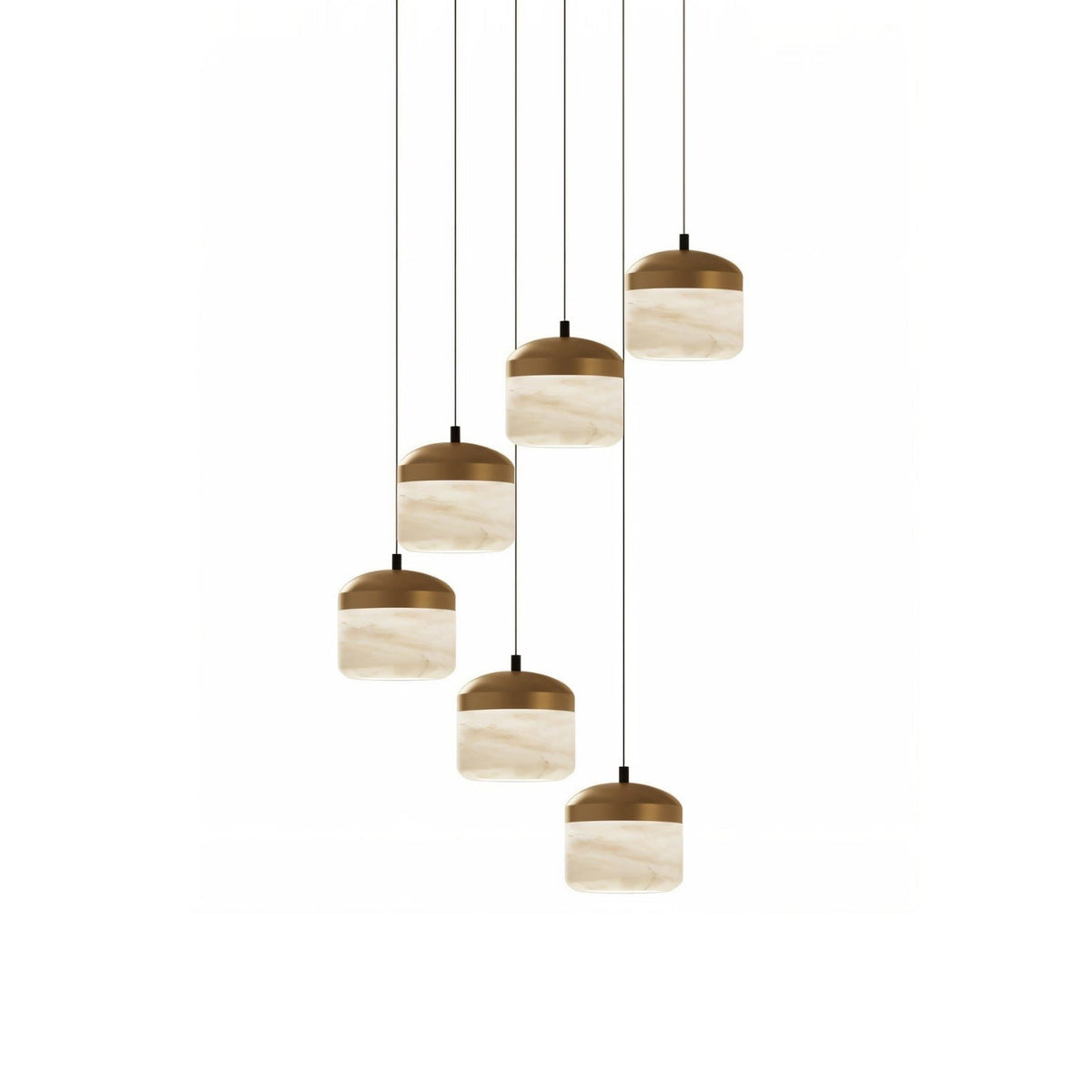 Arquesian hanglamp van albast in