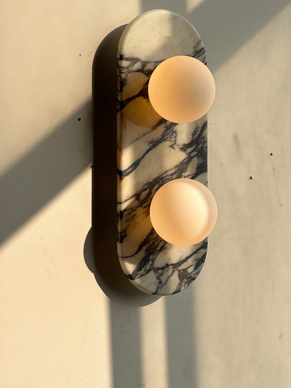 Alvuvyo elegantie Moderne wandlamp van marmer