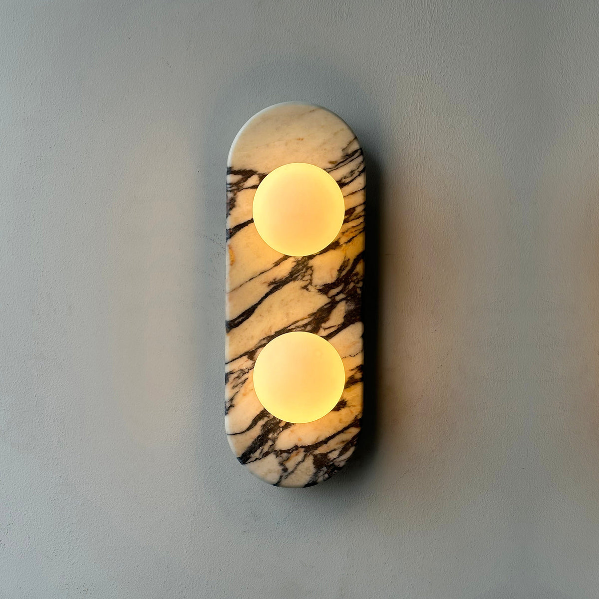 Alvuvyo elegantie Moderne wandlamp van marmer
