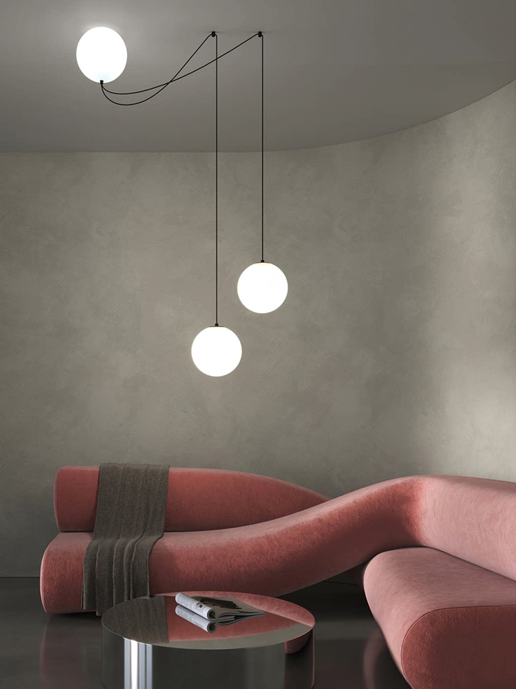 Asteris Noctis bollen hanglamp