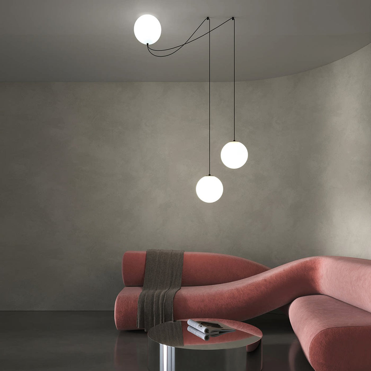 Asteris Noctis bollen hanglamp