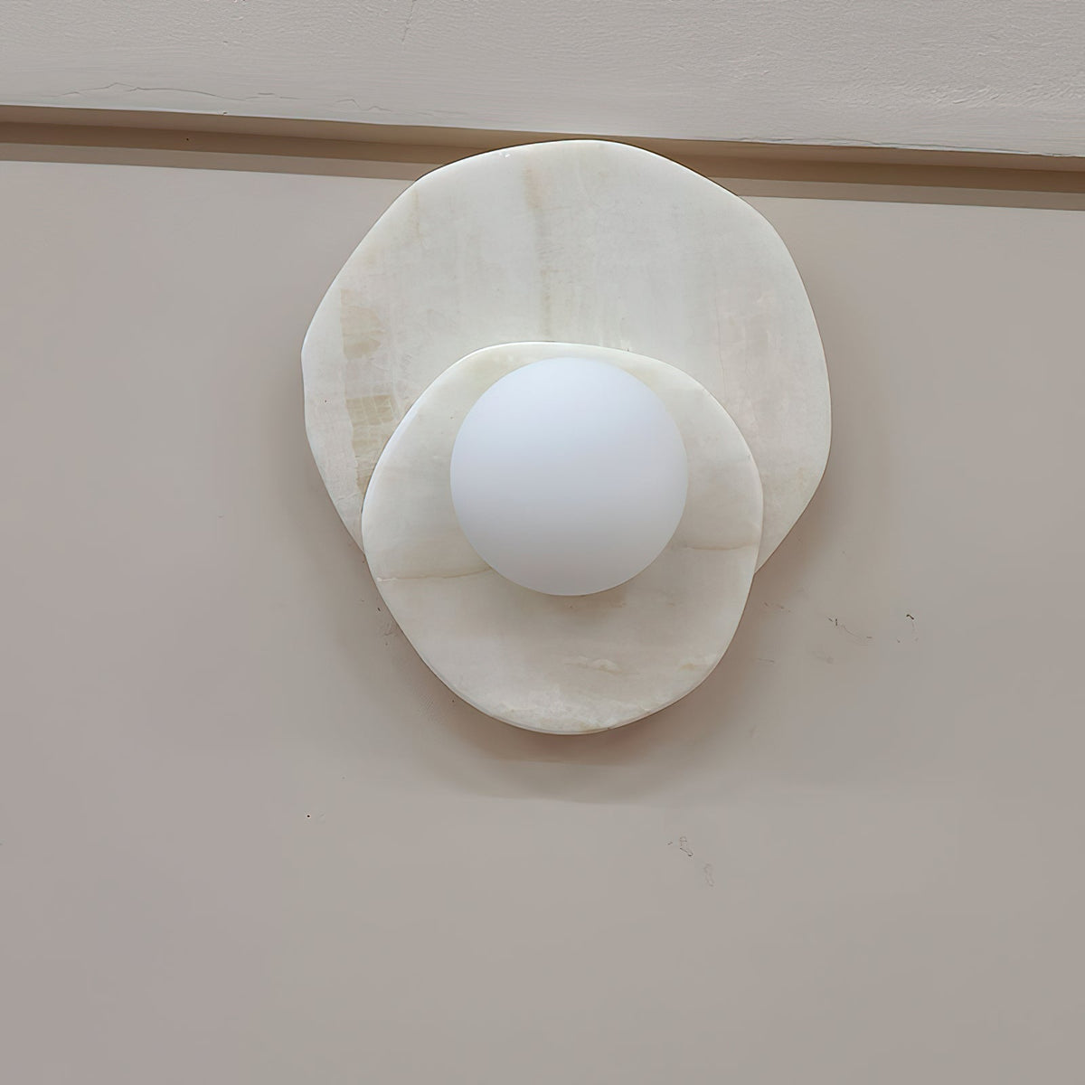 Astr moderne minimalistische wandlamp van steen en glas