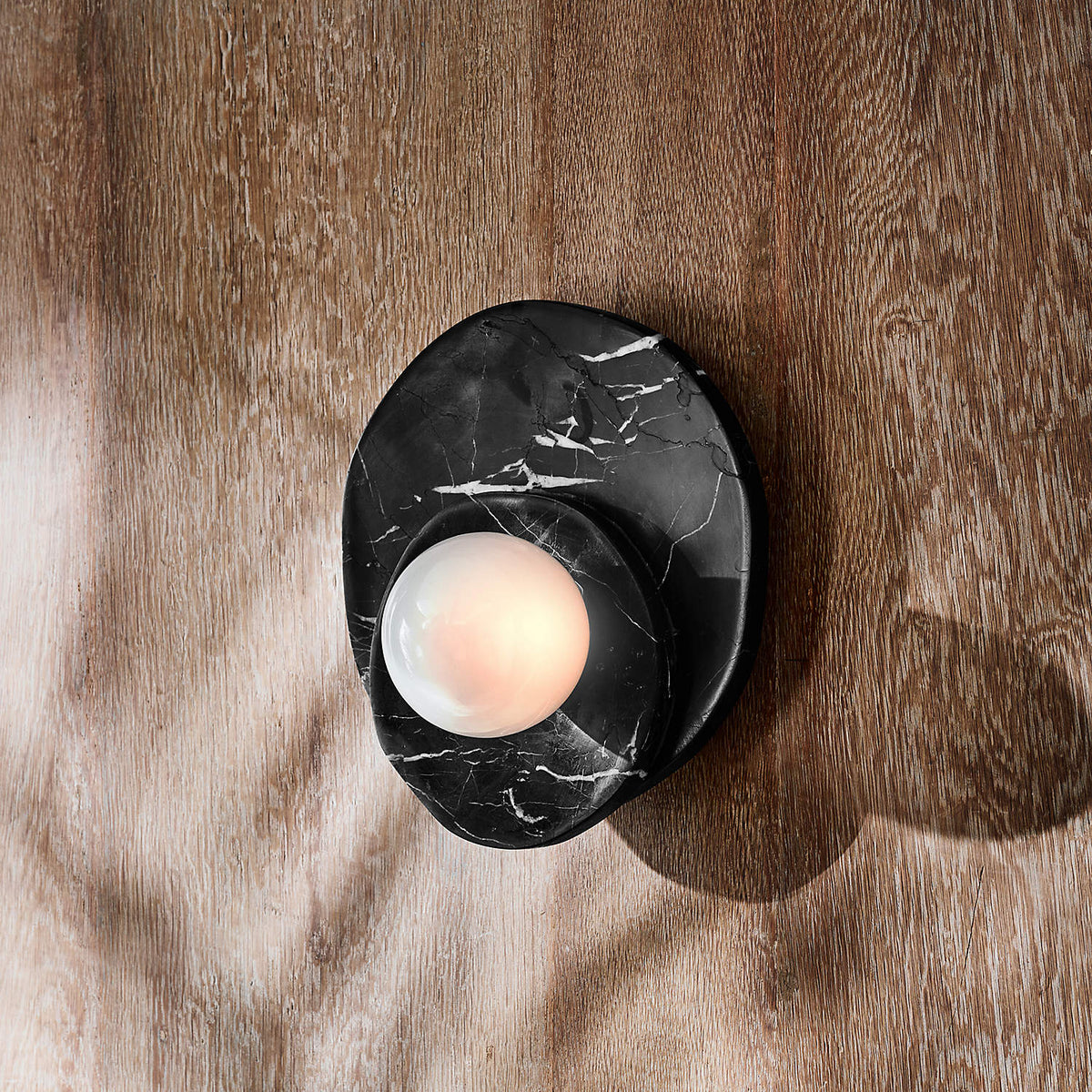 Astr moderne minimalistische wandlamp van steen en glas