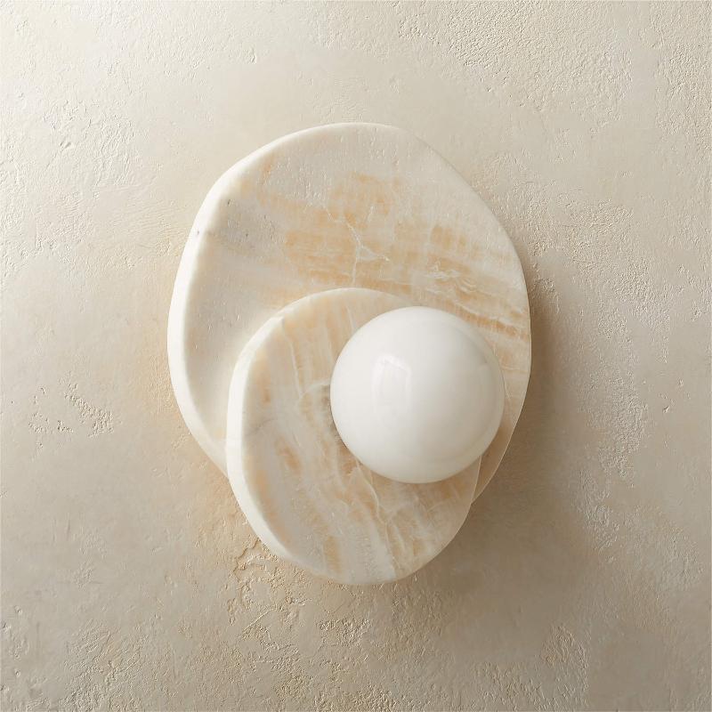 Astr moderne minimalistische wandlamp van steen en glas