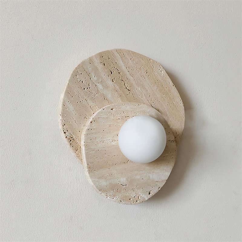 Astr moderne minimalistische wandlamp van steen en glas