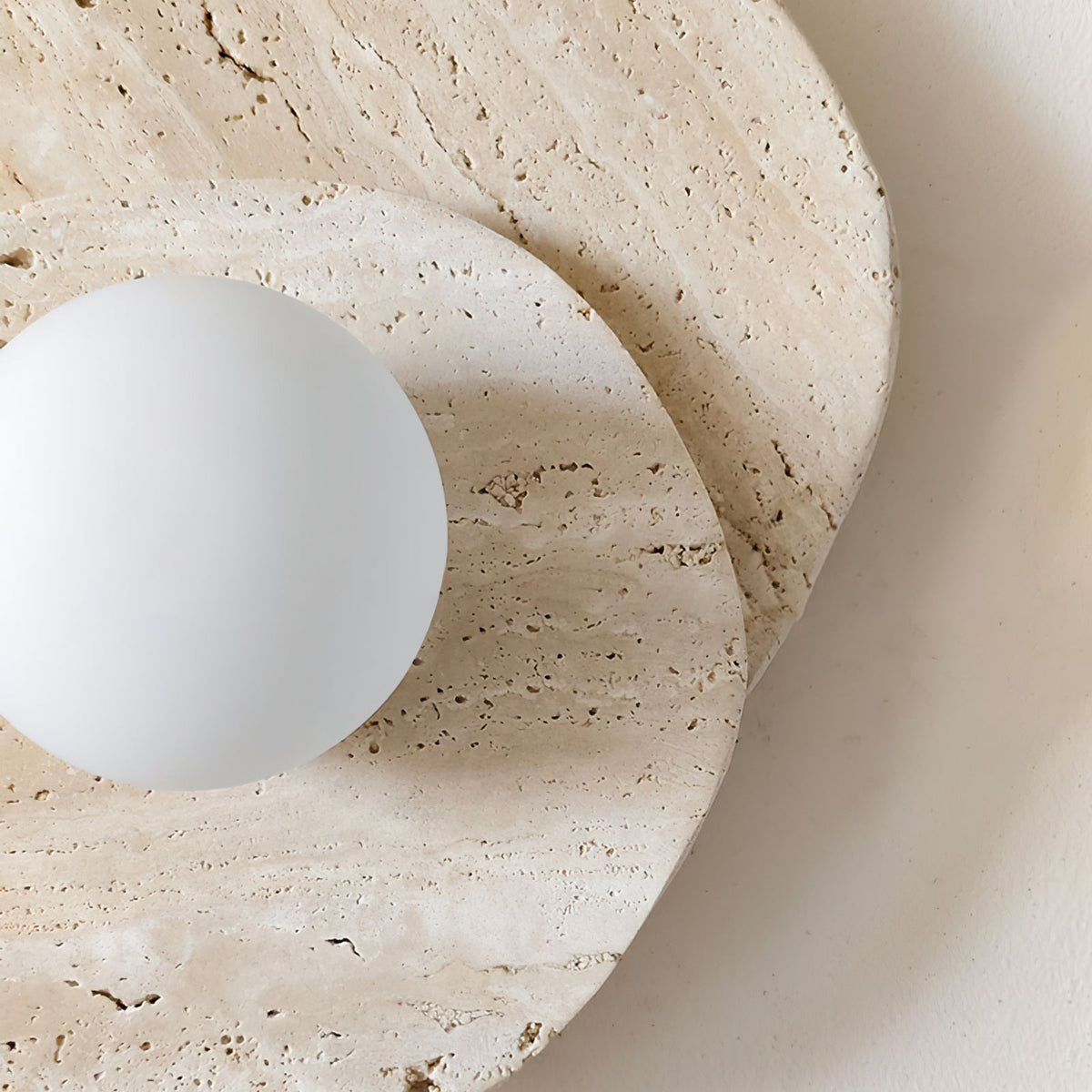 Astr moderne minimalistische wandlamp van steen en glas