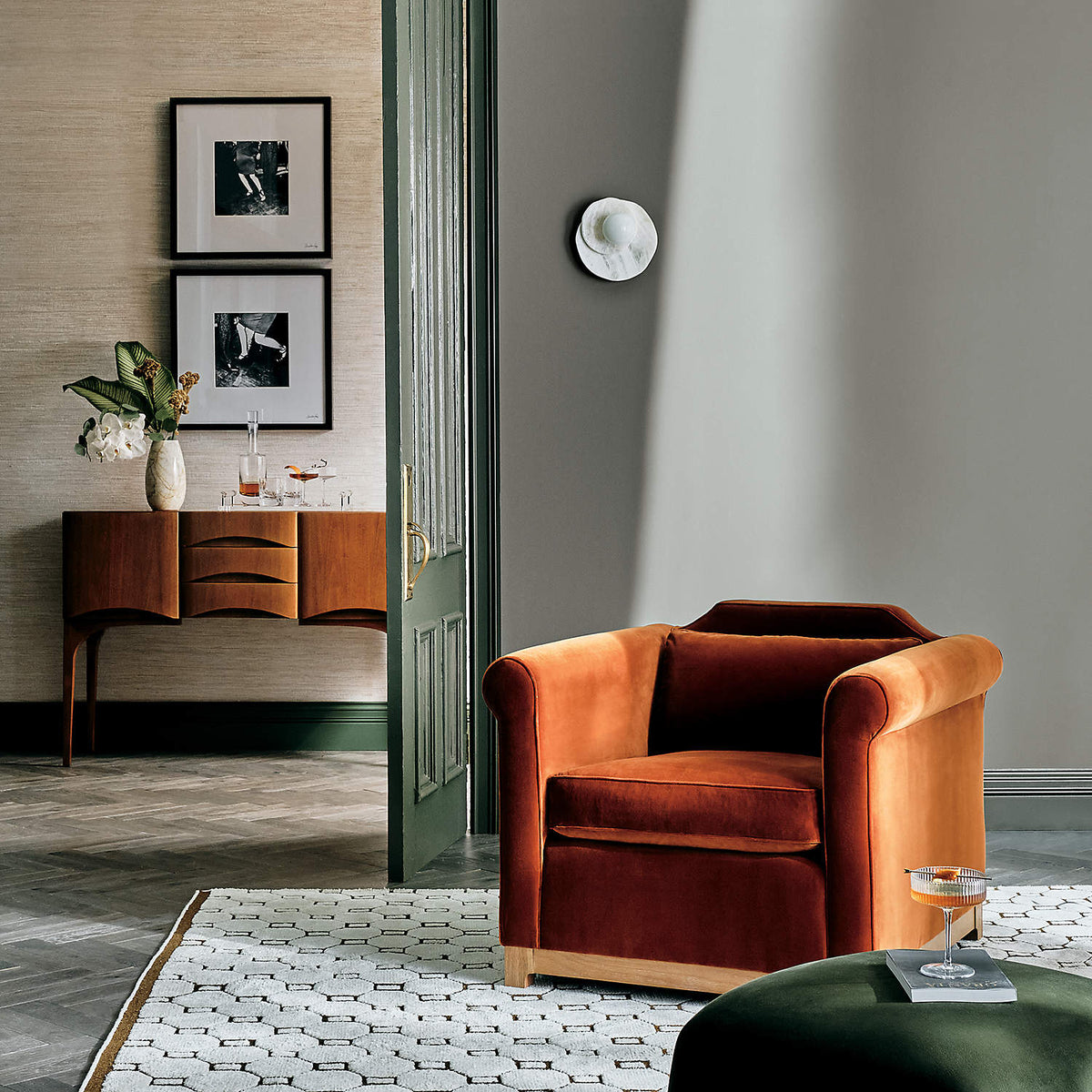 Astr moderne minimalistische wandlamp van steen en glas