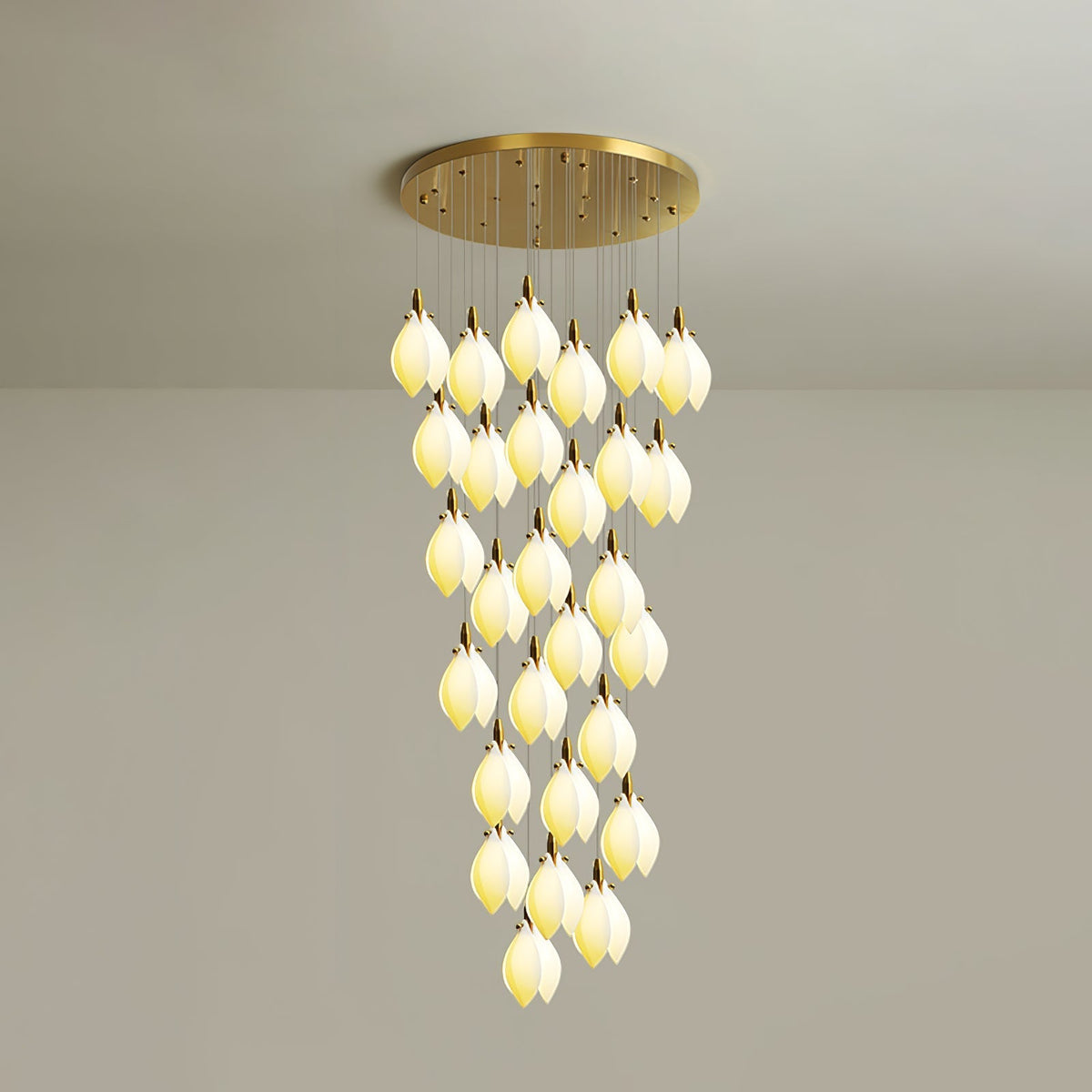 Caphayra Floral keramische messing Kroonluchter