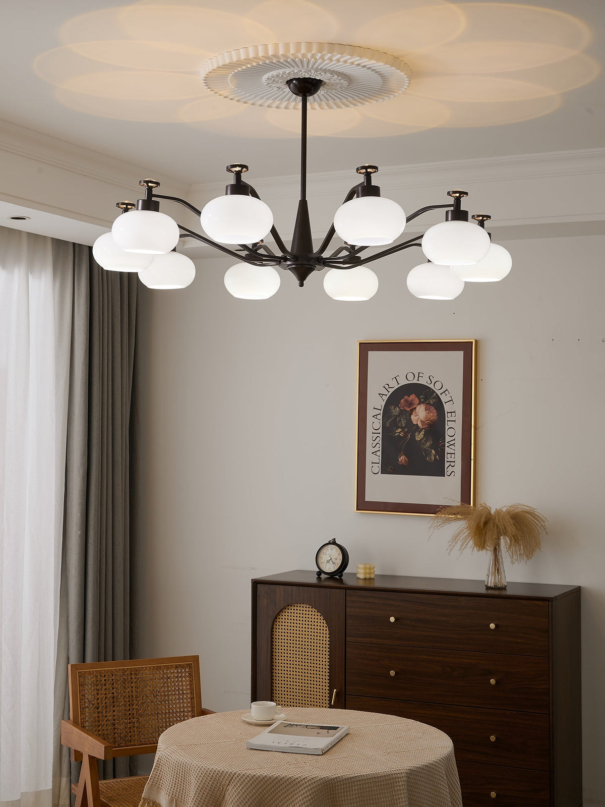 Althaen elegantie Vintage glas Kroonluchter