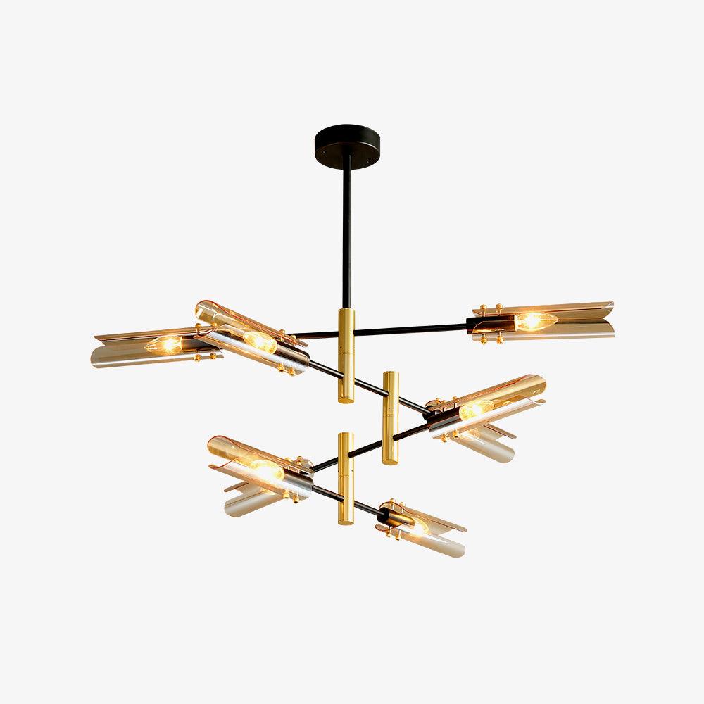 Eloz dubbele kroonluchter met 6-licht modern