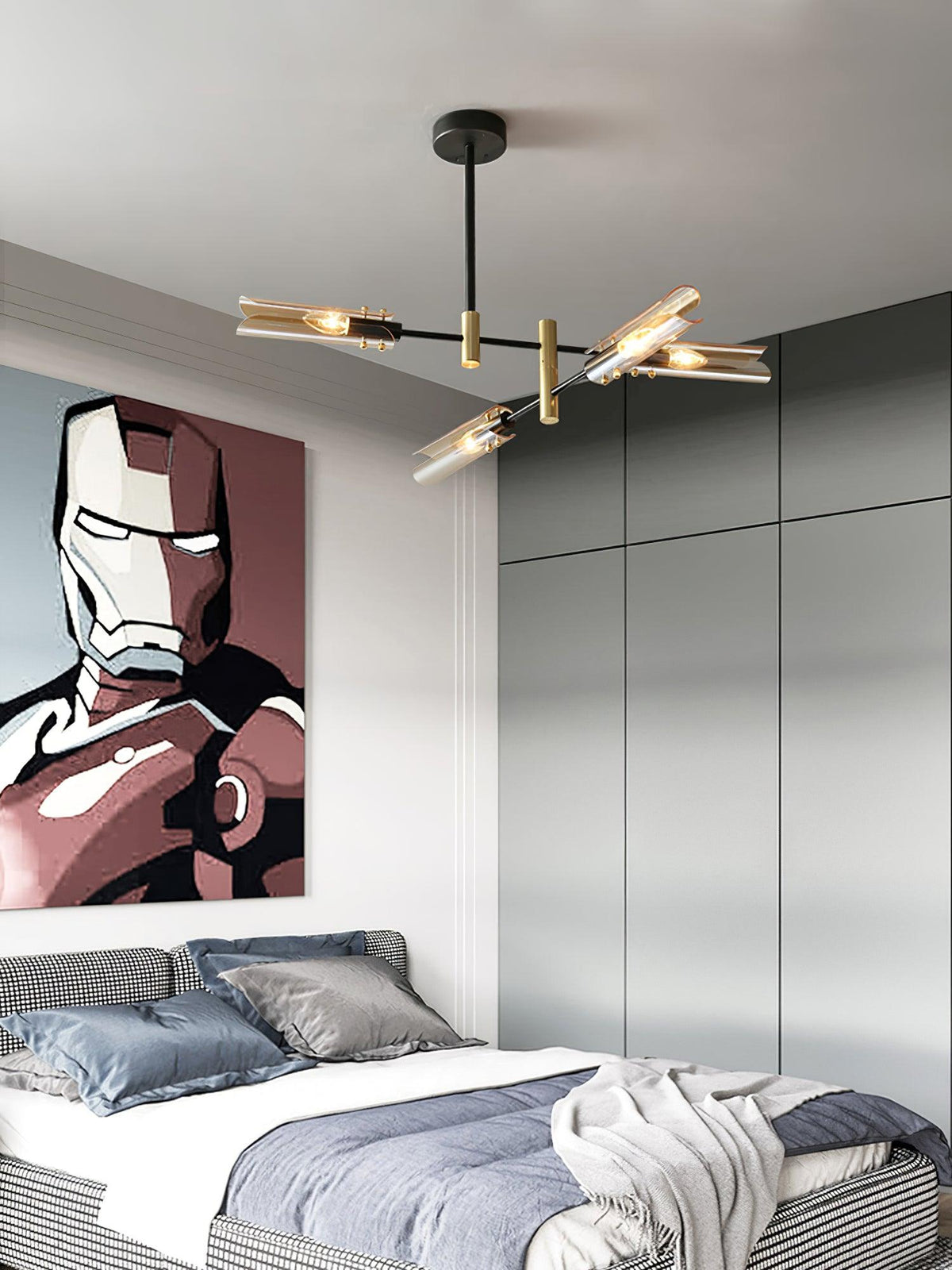 Eloz dubbele kroonluchter met 6-licht modern