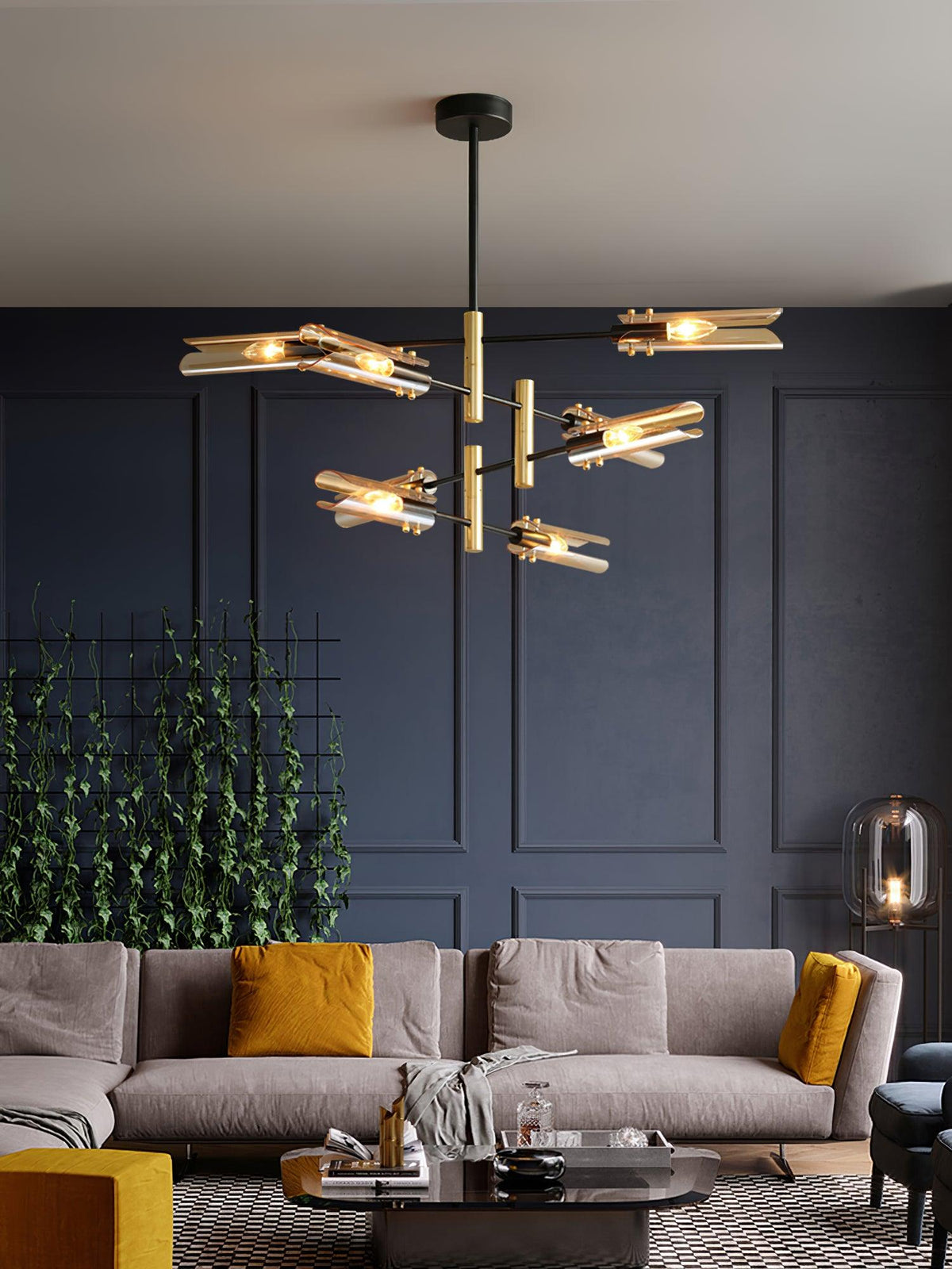 Eloz dubbele kroonluchter met 6-licht modern