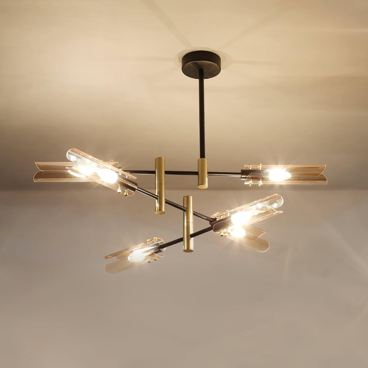 Eloz dubbele kroonluchter met 6-licht modern