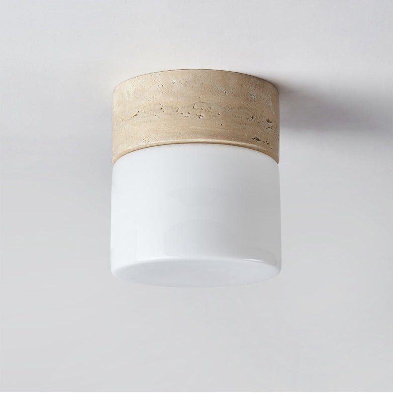 Valirina plafondlamp in travertin