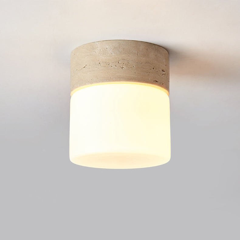 Valirina plafondlamp in travertin