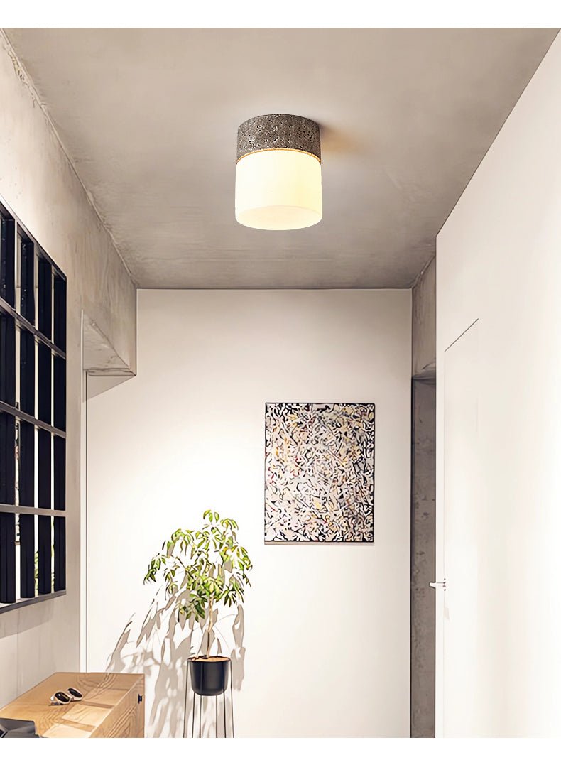 Valirina plafondlamp in travertin