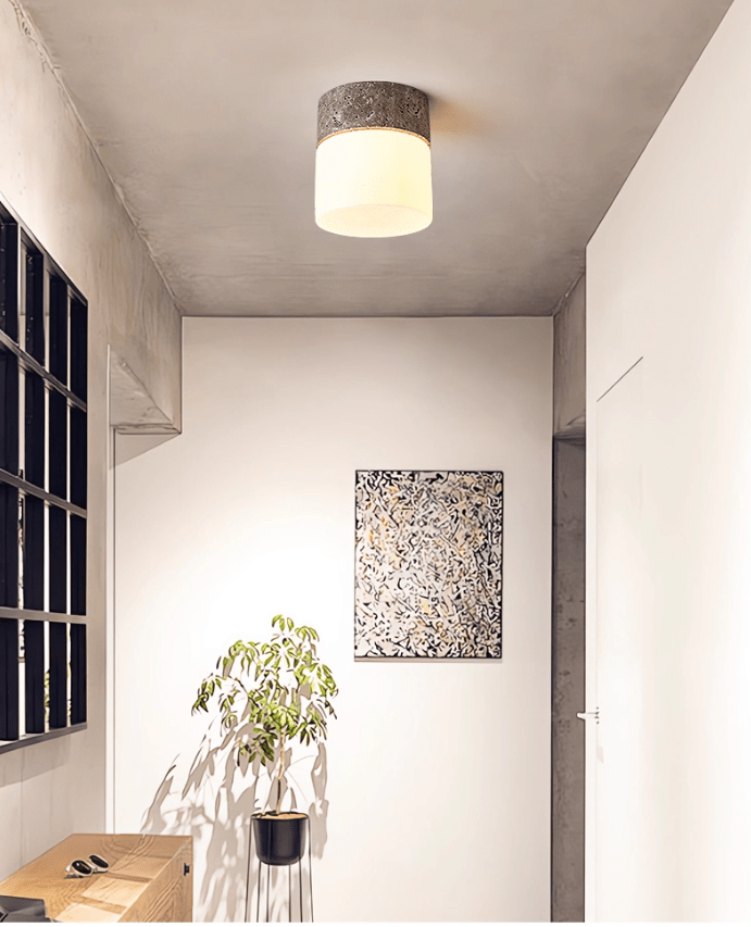 Valirina plafondlamp in travertin