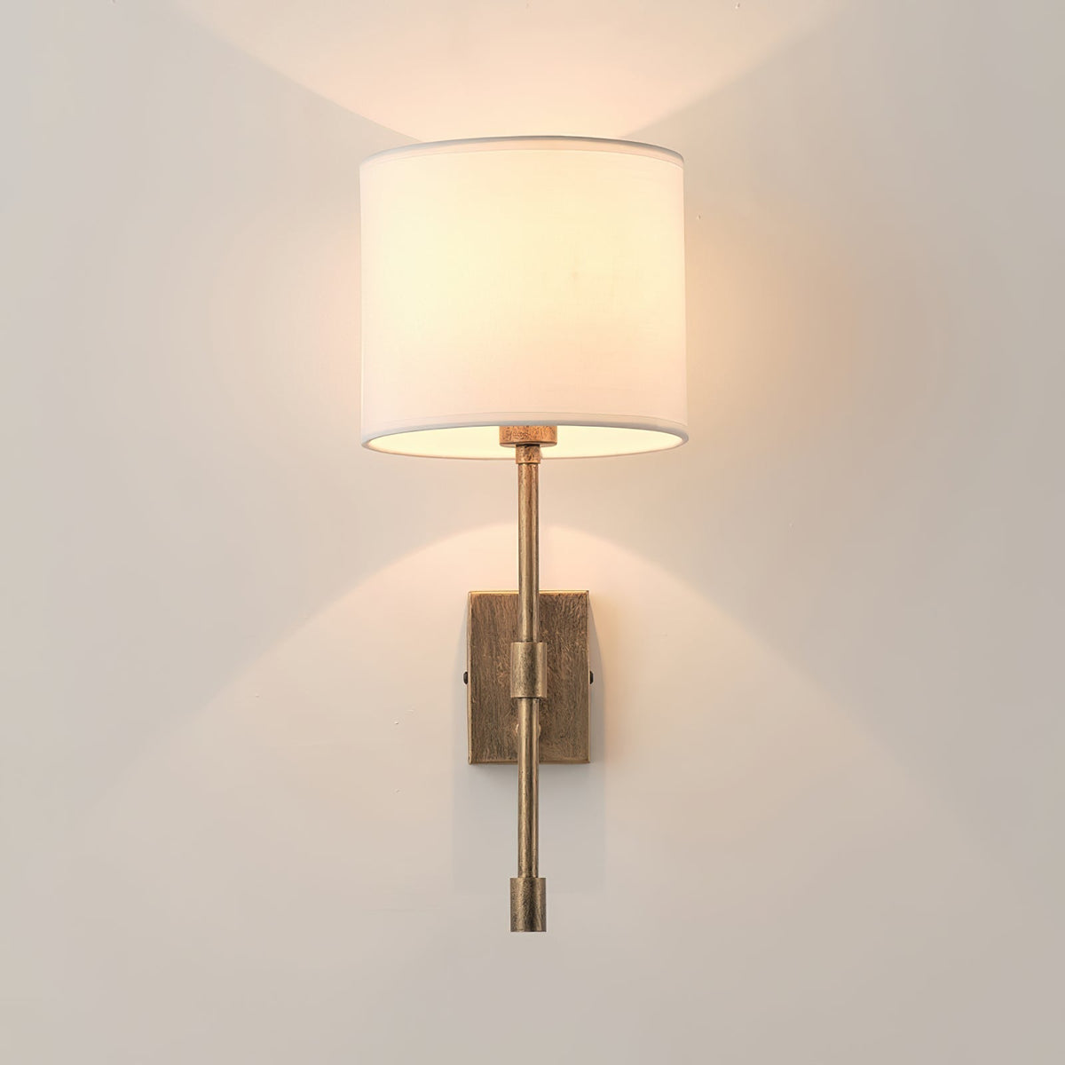 Eirikuvyo moderne minimalistische wandlamp van metaal en stof