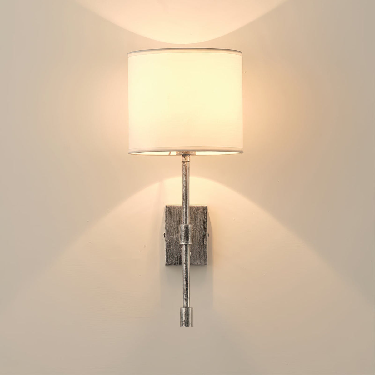 Eirikuvyo moderne minimalistische wandlamp van metaal en stof