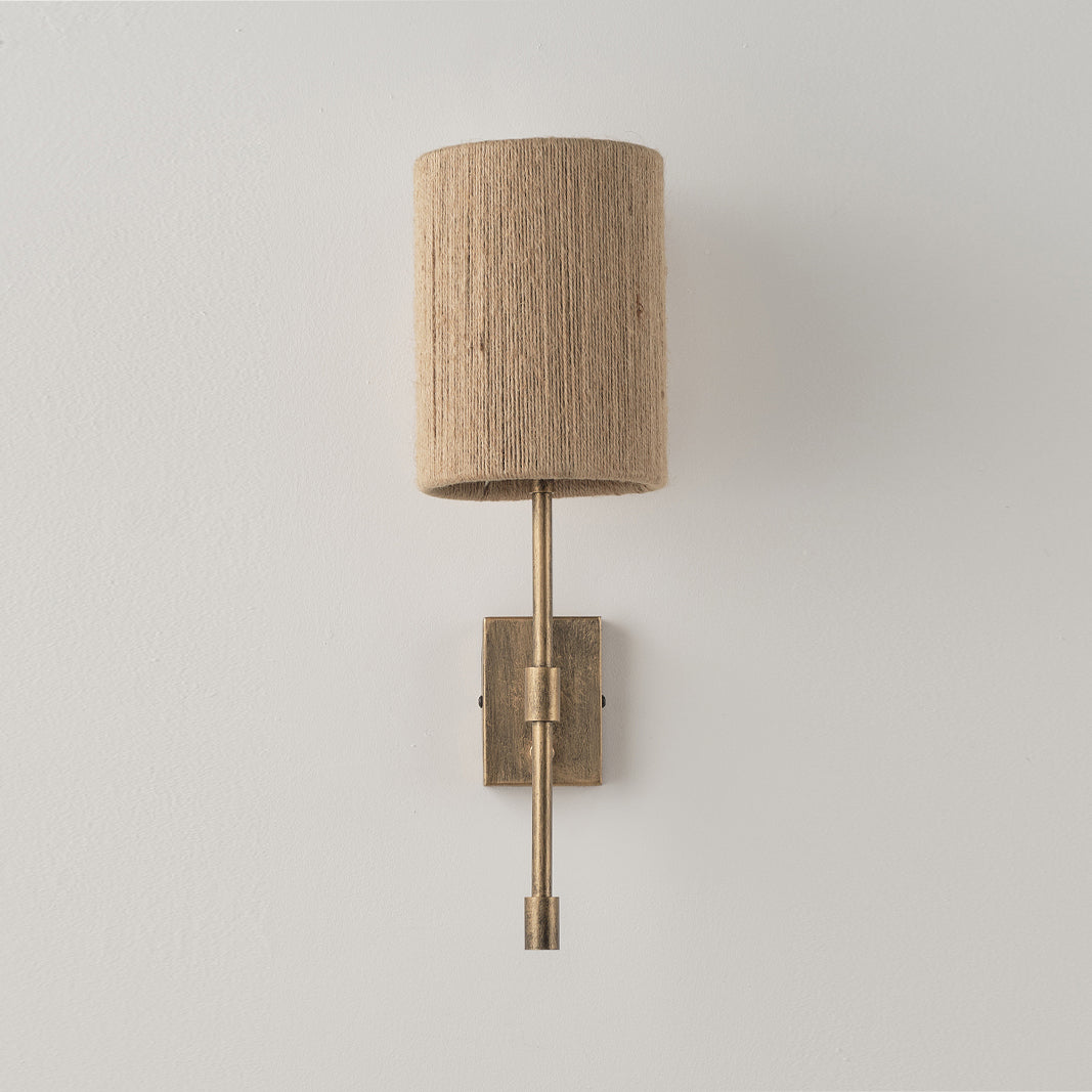 Eirikuvyo moderne minimalistische wandlamp van metaal en stof