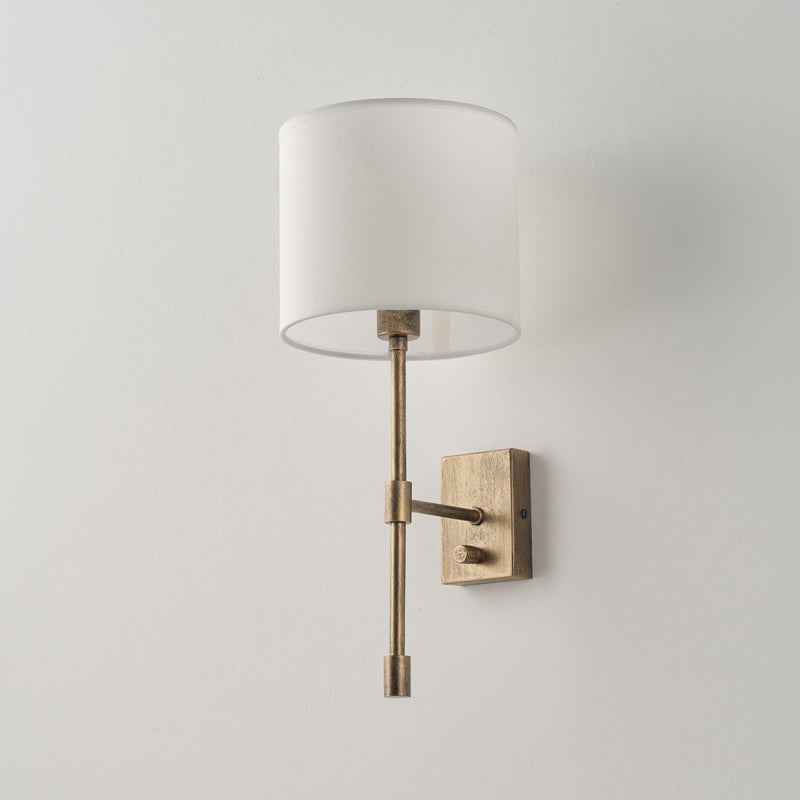Eirikuvyo moderne minimalistische wandlamp van metaal en stof