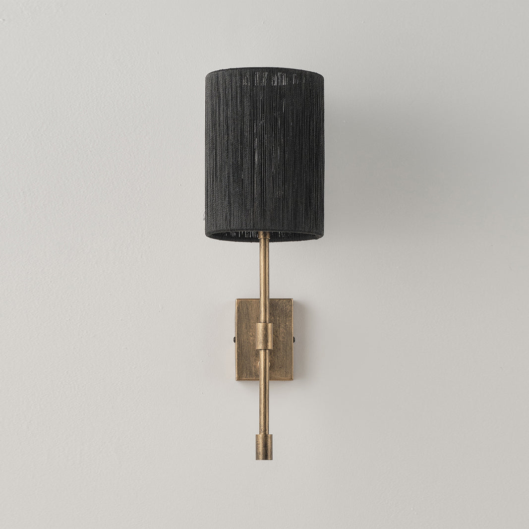 Eirikuvyo moderne minimalistische wandlamp van metaal en stof