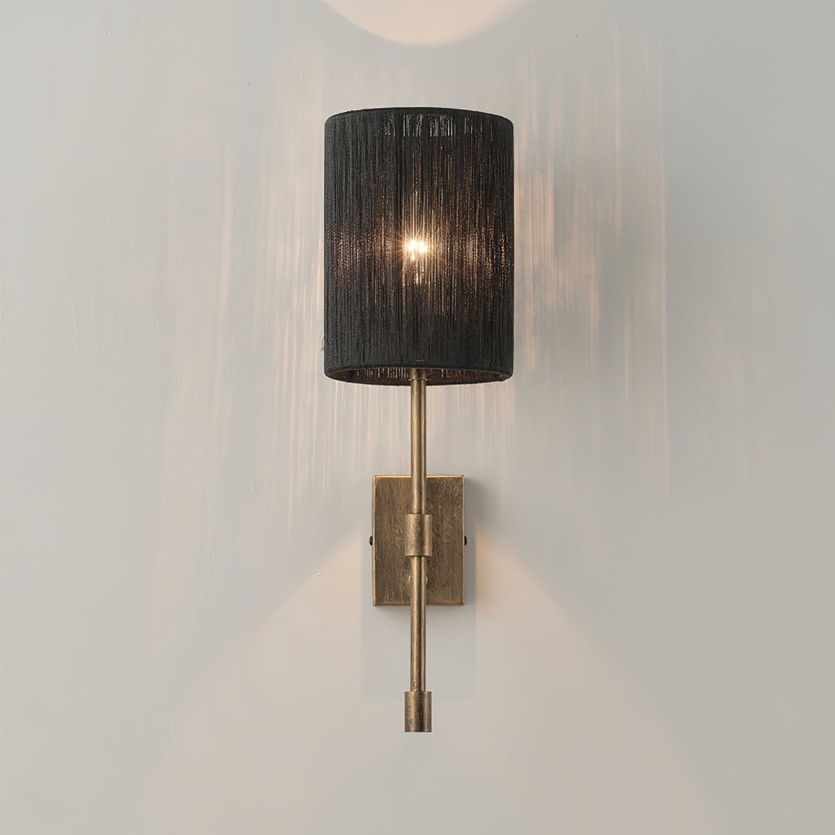 Eirikuvyo moderne minimalistische wandlamp van metaal en stof