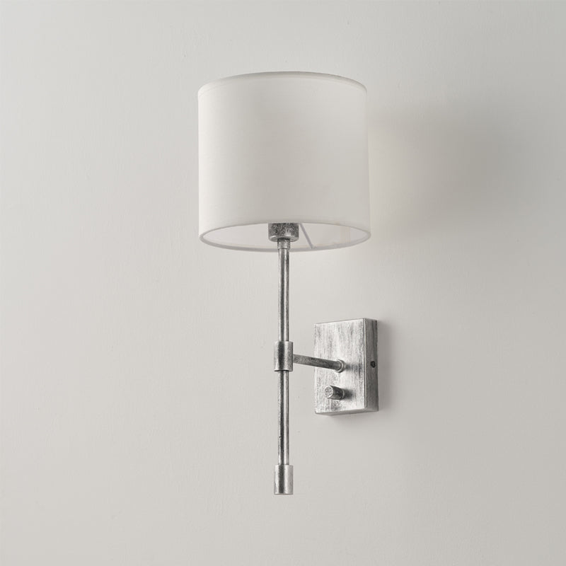 Eirikuvyo moderne minimalistische wandlamp van metaal en stof