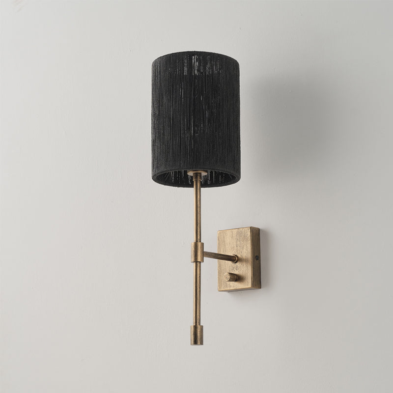 Eirikuvyo moderne minimalistische wandlamp van metaal en stof