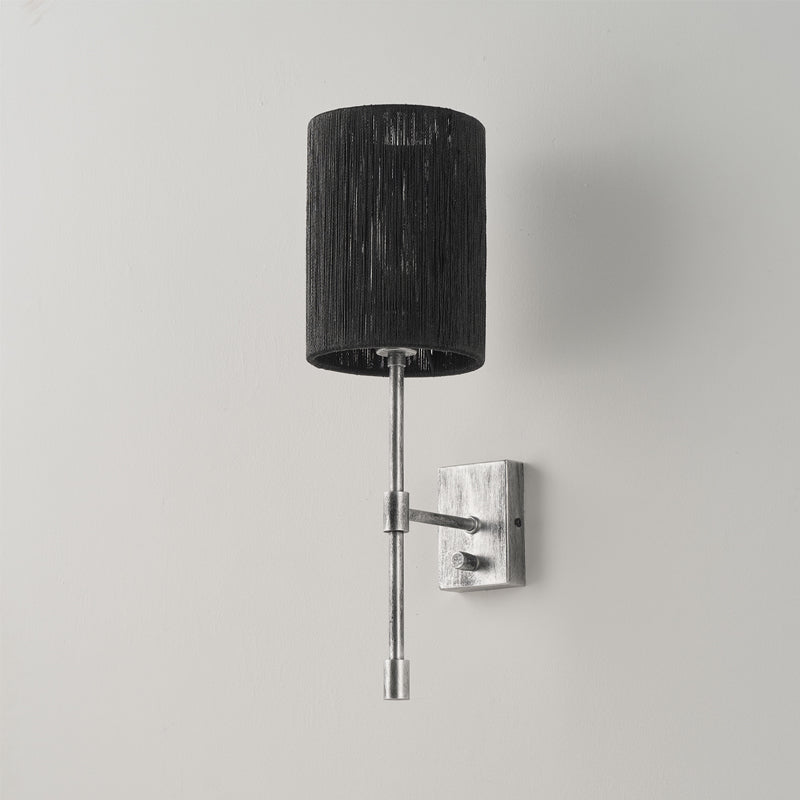 Eirikuvyo moderne minimalistische wandlamp van metaal en stof