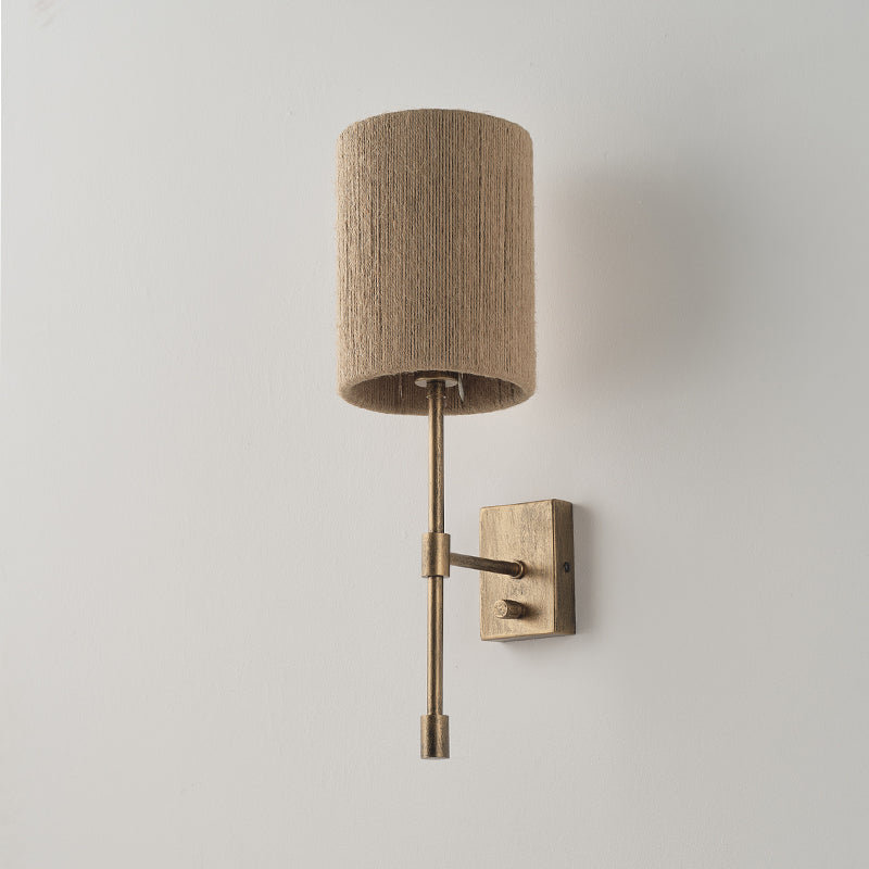 Eirikuvyo moderne minimalistische wandlamp van metaal en stof