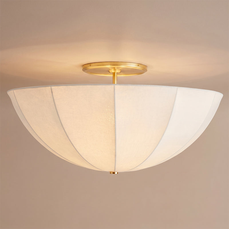 Renaia Semi-Vlakke plafondlamp van Stof