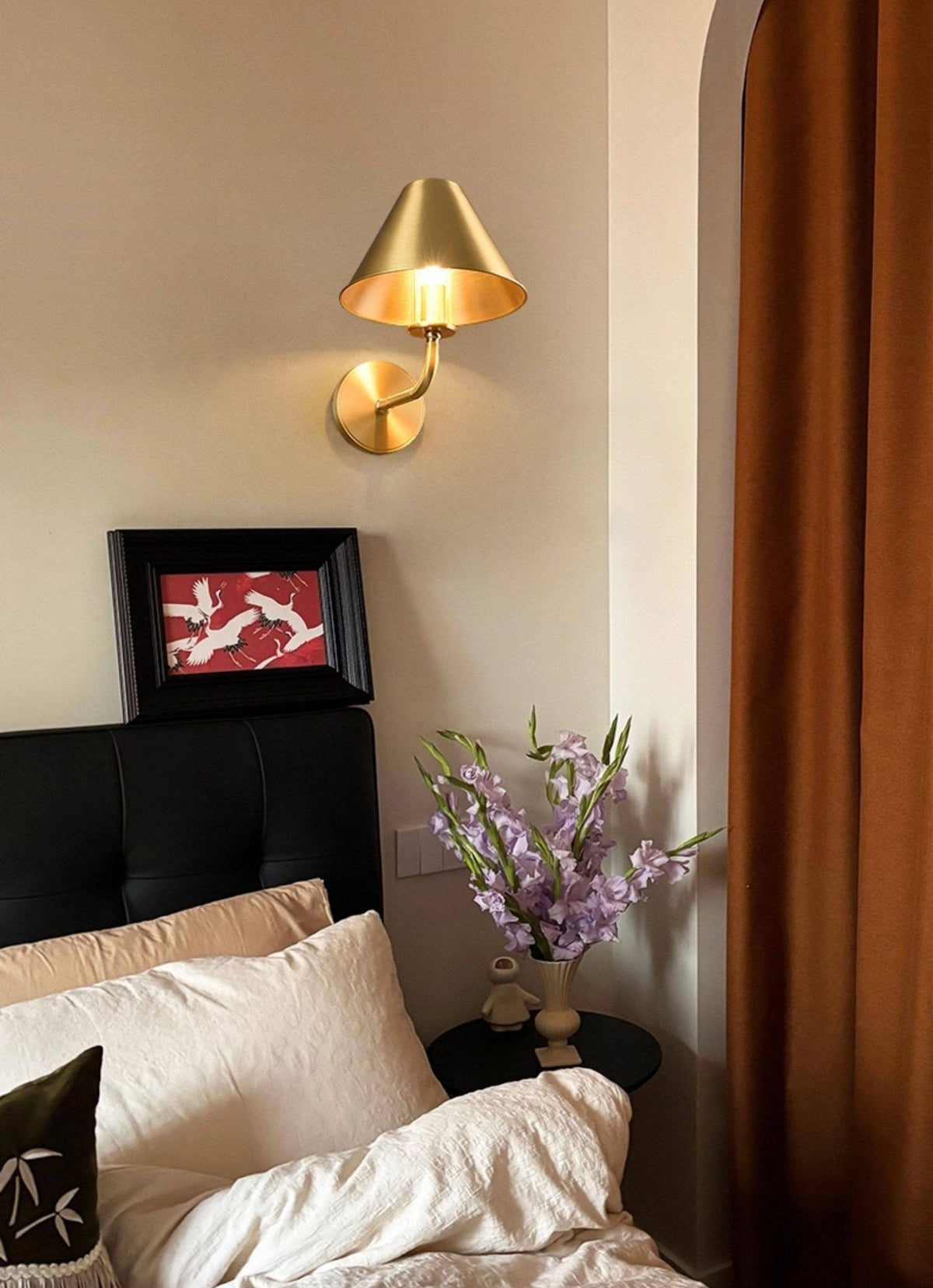 Oriaraya messing wandlamp