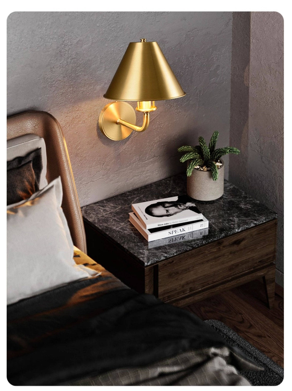 Oriaraya messing wandlamp