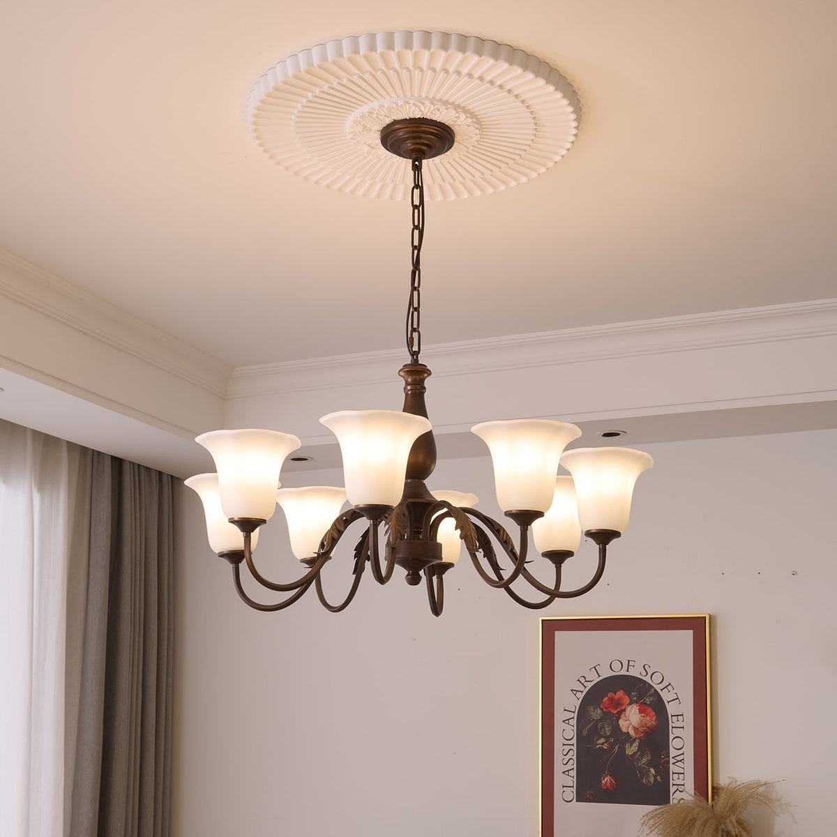Uveleth Traditionele Elegantie glas Kroonluchter