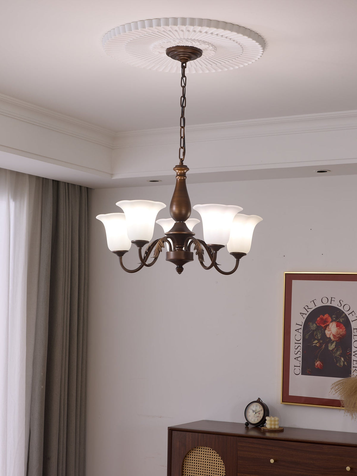 Uveleth Traditionele Elegantie glas Kroonluchter