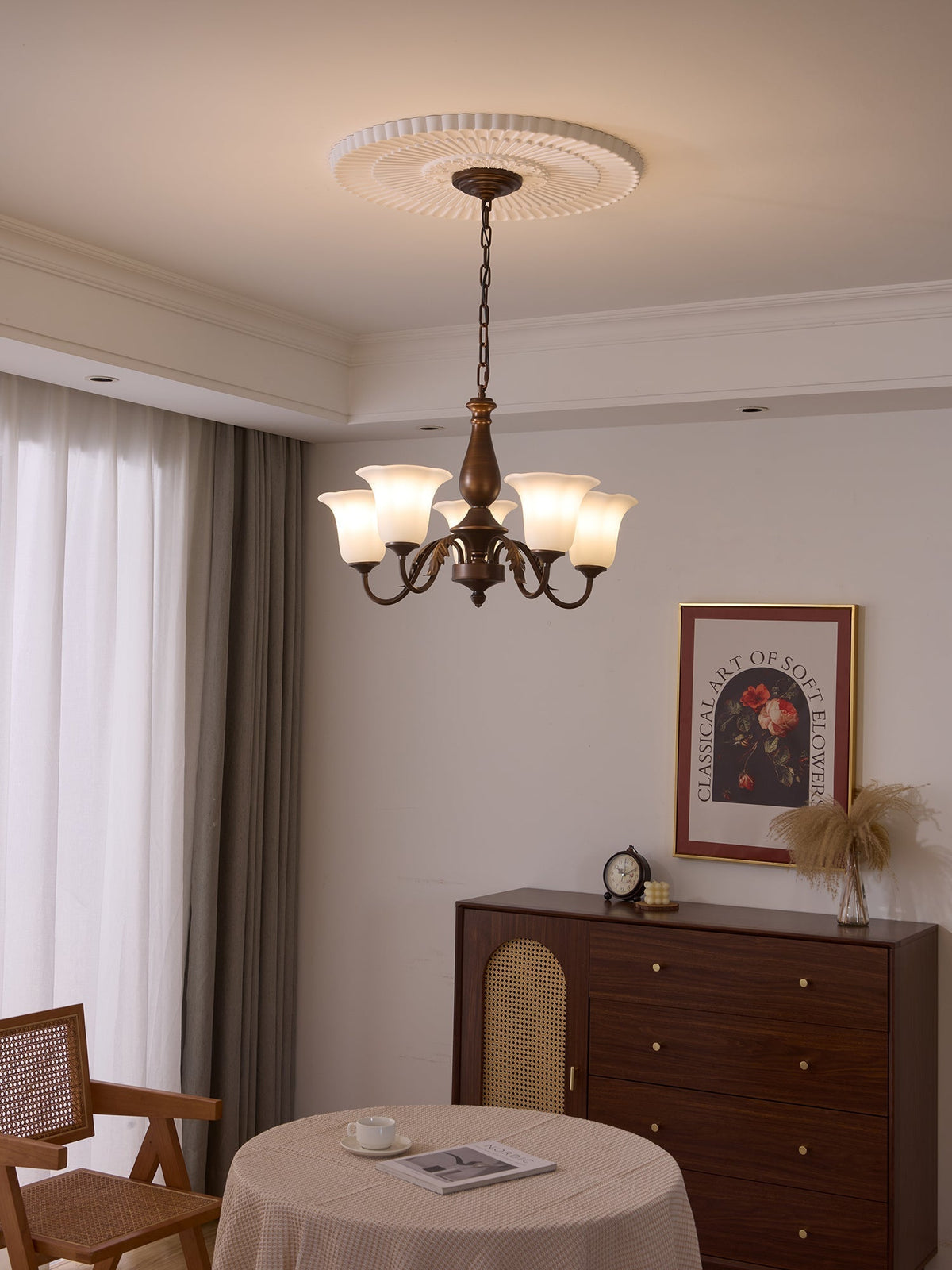 Uveleth Traditionele Elegantie glas Kroonluchter