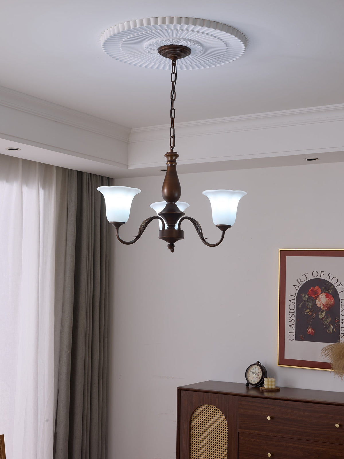 Uveleth Traditionele Elegantie glas Kroonluchter