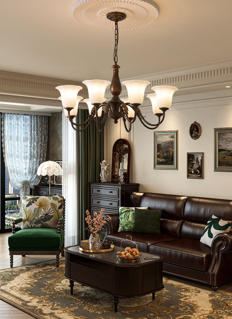 Uveleth Traditionele Elegantie glas Kroonluchter