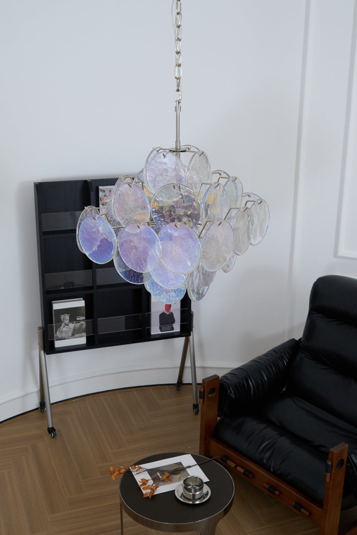 Selerira Kroonluchter Iridescent Murano Disc Layered