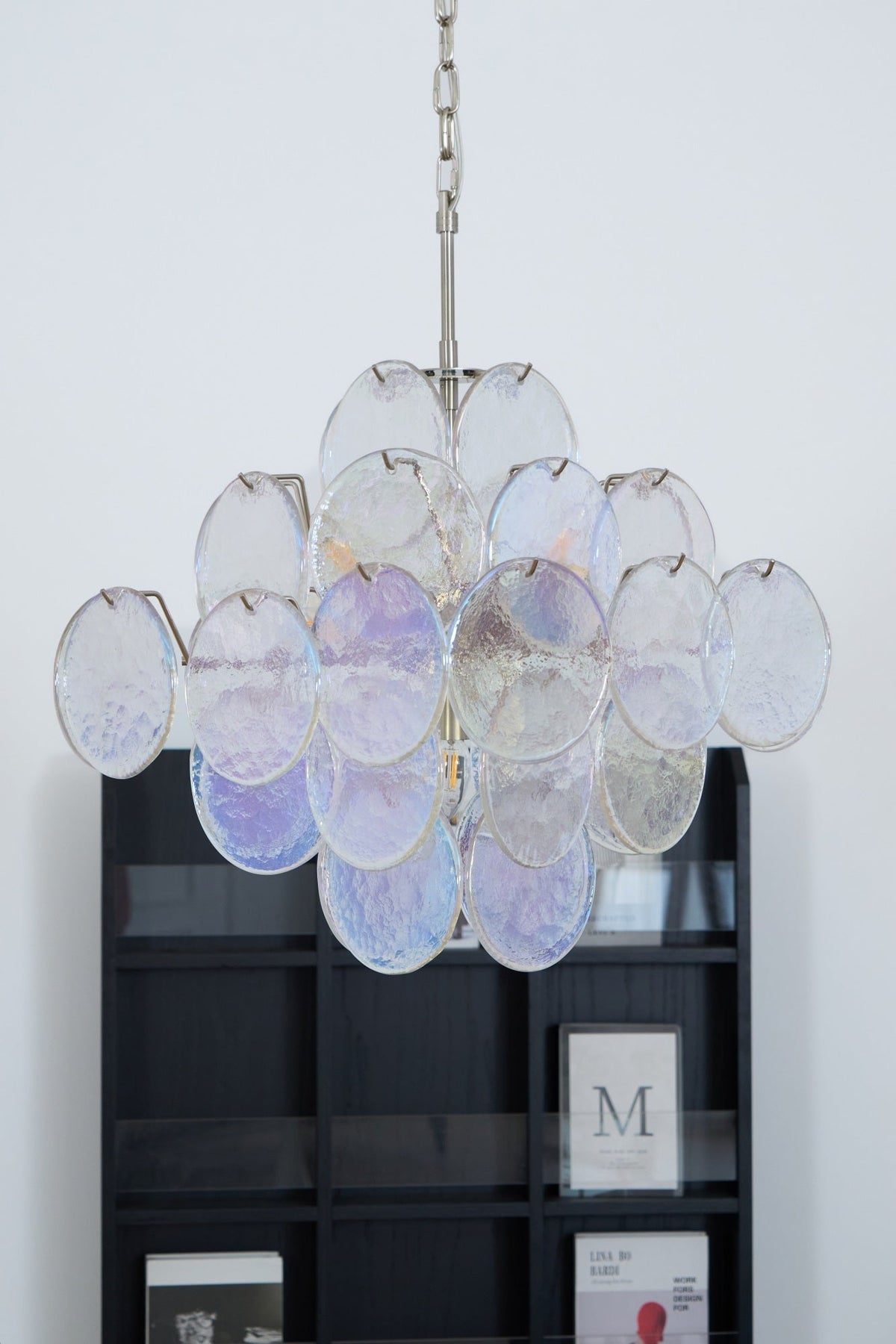 Selerira Kroonluchter Iridescent Murano Disc Layered