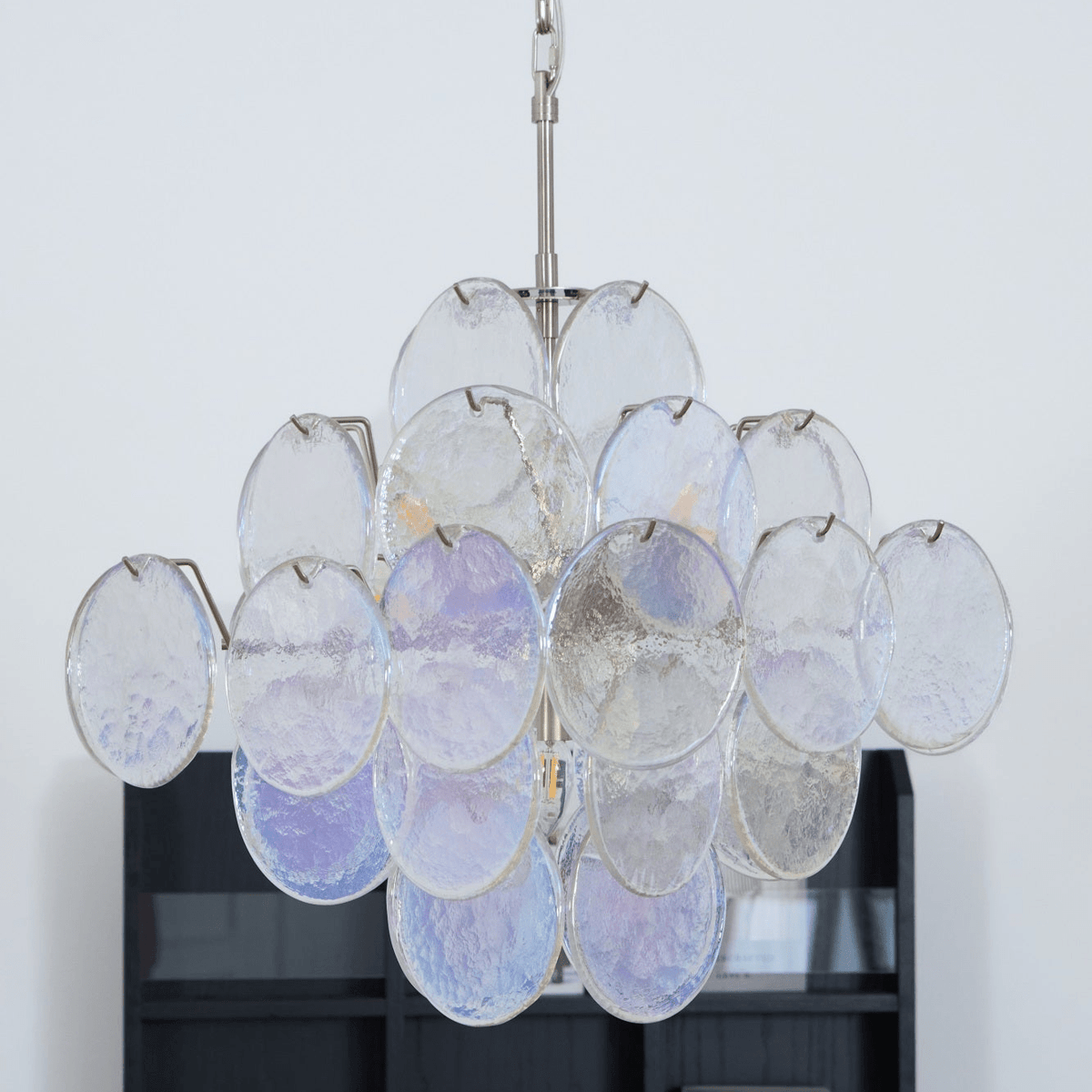 Selerira Kroonluchter Iridescent Murano Disc Layered