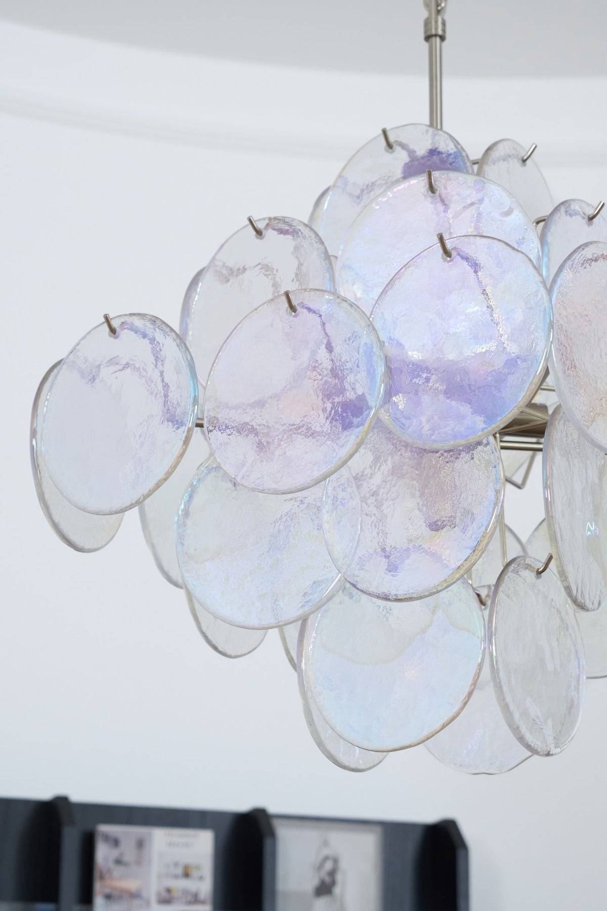 Selerira Kroonluchter Iridescent Murano Disc Layered