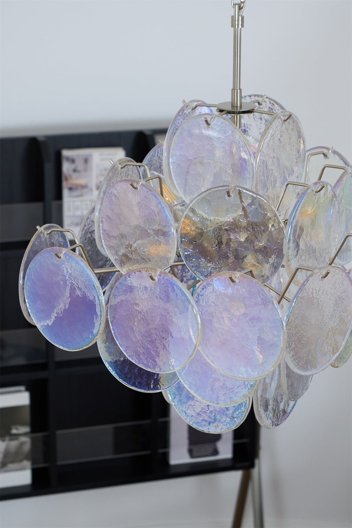 Selerira Kroonluchter Iridescent Murano Disc Layered