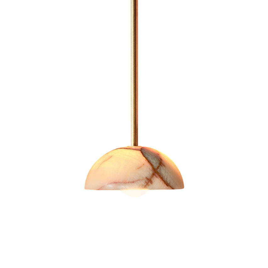 Eronex Moderne minimalistische elegantie hanglamp van glas van jade en messing