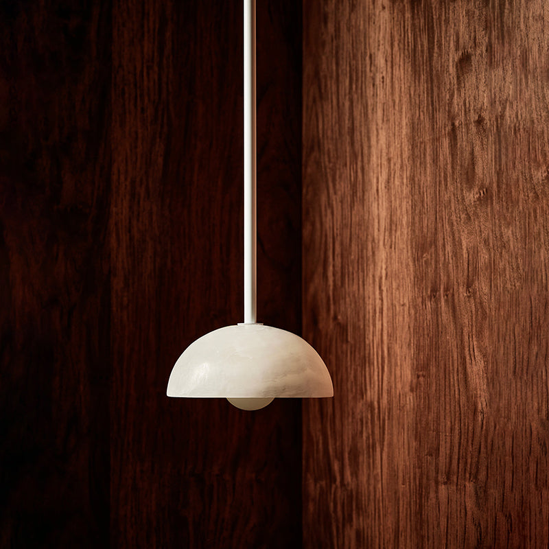 Eronex Moderne minimalistische elegantie hanglamp van glas van jade en messing