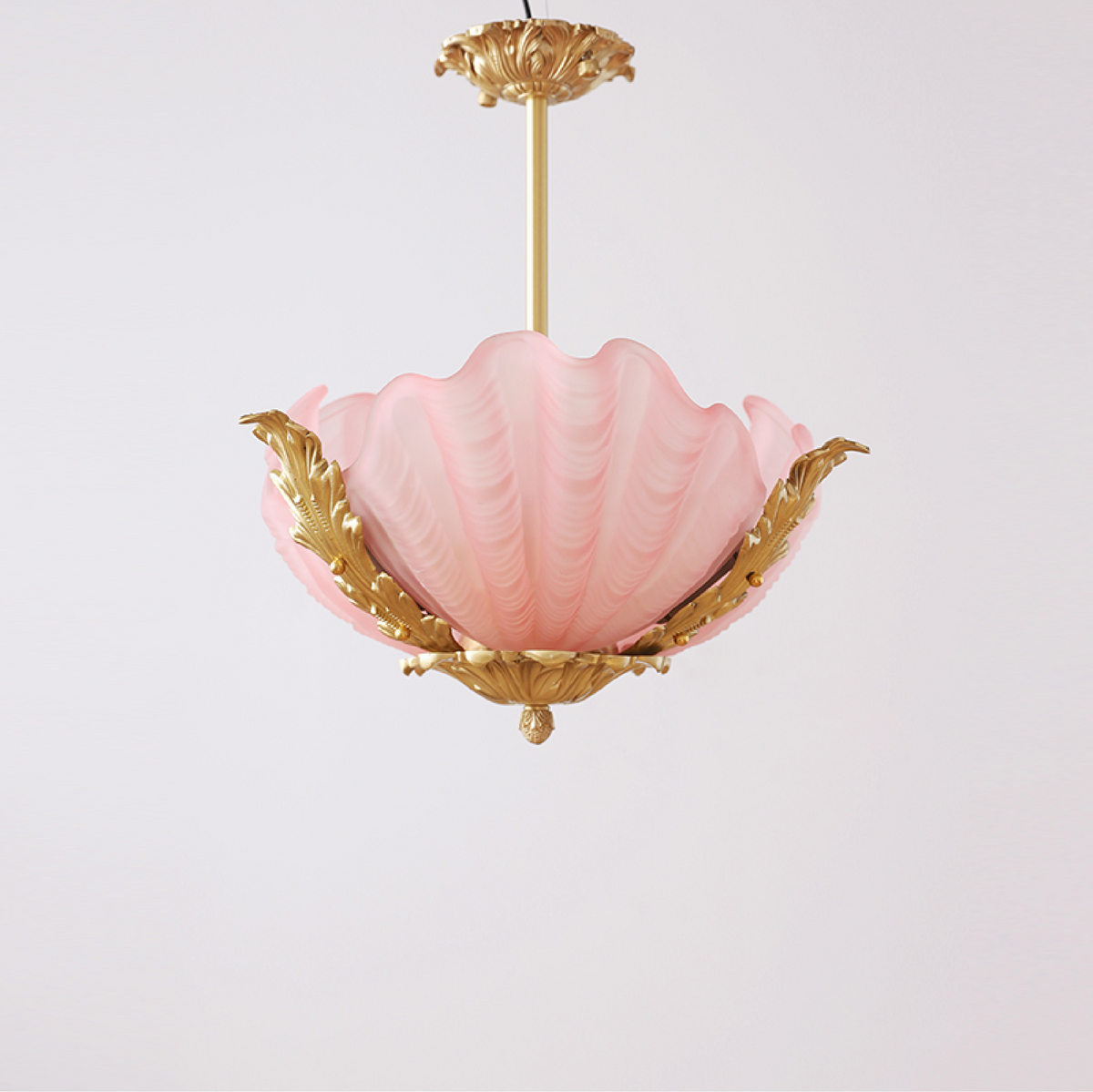 Nacisian kroonluchter met schelpglas