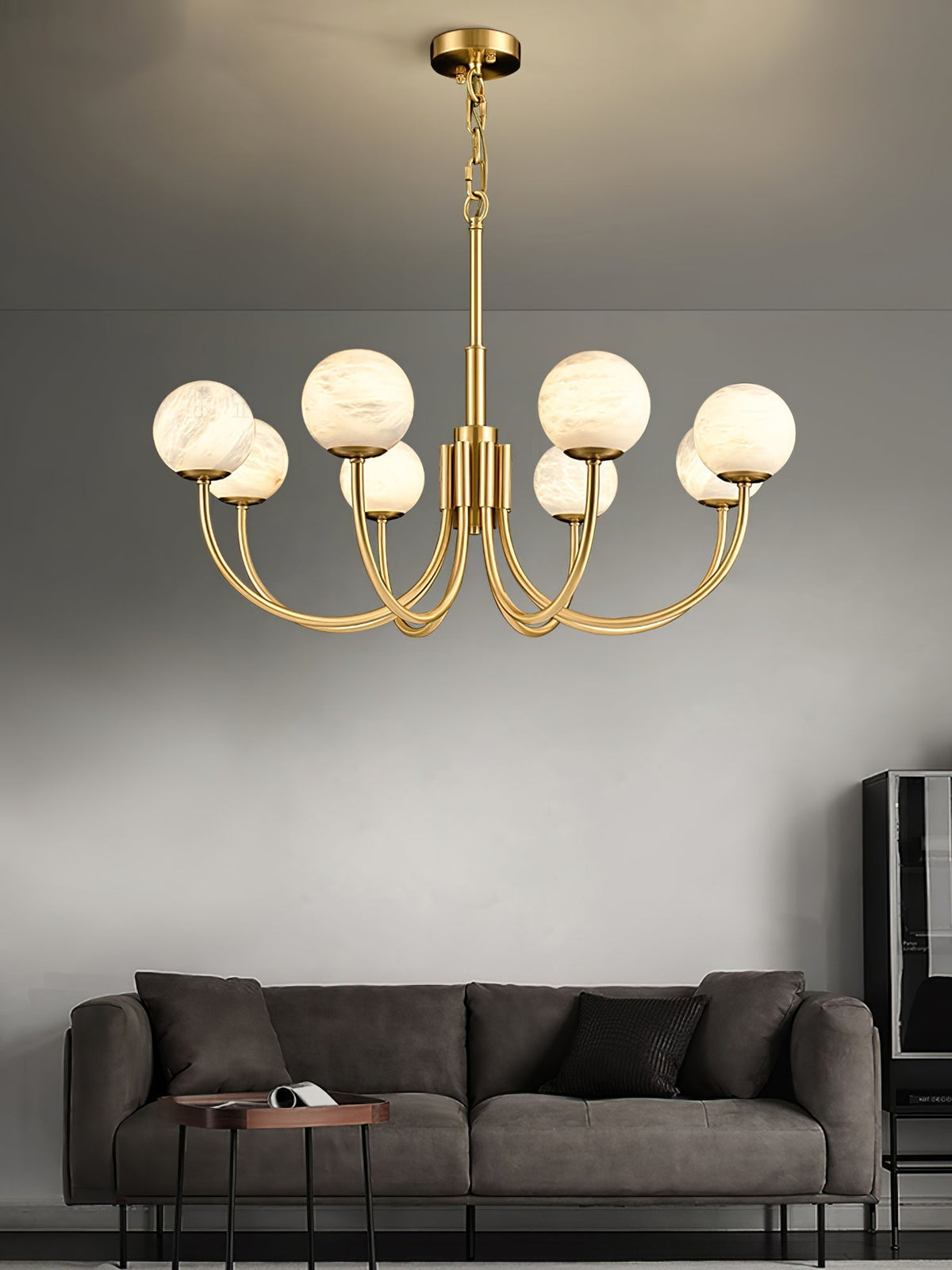 Alira Vintage albasten kroonluchter