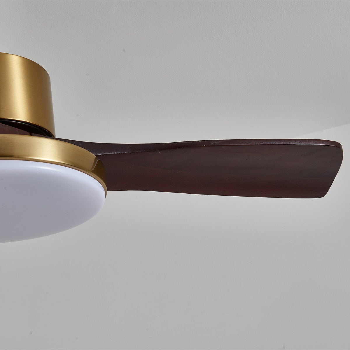 Xen Moderne plafondventilator met verlichting van walnoothout